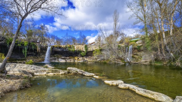 Jerea River Waterfall, Pedrosa de Tobalina, Valle de Tobalina, Las Merindades, Burgos, Castilla y