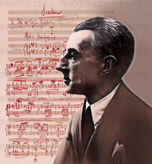 Joseph Maurice Ravel, 1875 – 1937, French composer, pianist and conductor, leading musician in