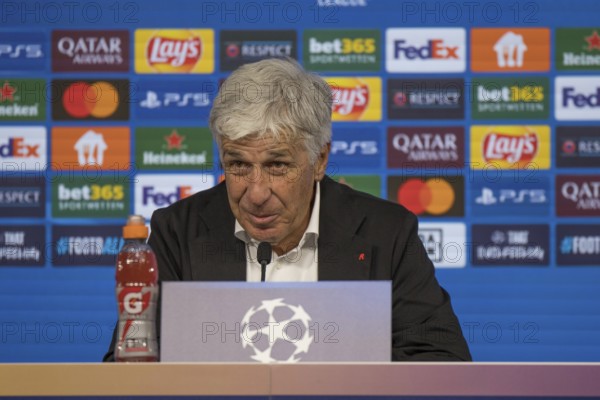 Football match, Coach Gian Piero GASPERINI Atalanta Bergamo at the press conference after the