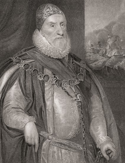 Charles Howard, 1st Earl of Nottingham, Howard of Effingham, 1536-1624, an English statesman and