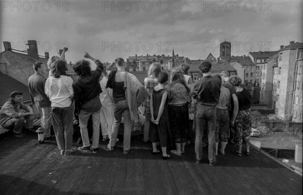 Germany, Dresden, 22 June 1991, City Festival of the Colourful Republic of Neustadt (Dresden),
