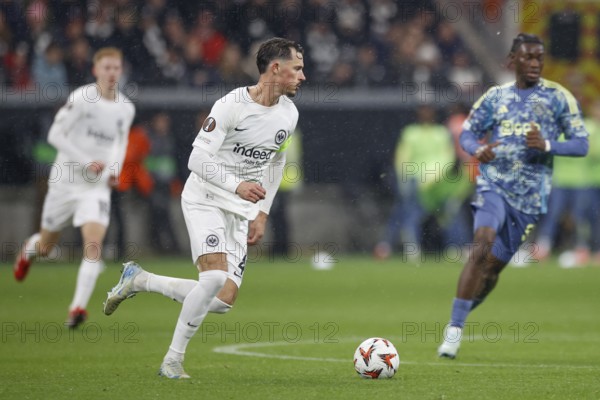 Football, Europa League, round of 16 second leg, 2024/2025, Eintracht Frankfurt vs. Ajax Amsterdam,