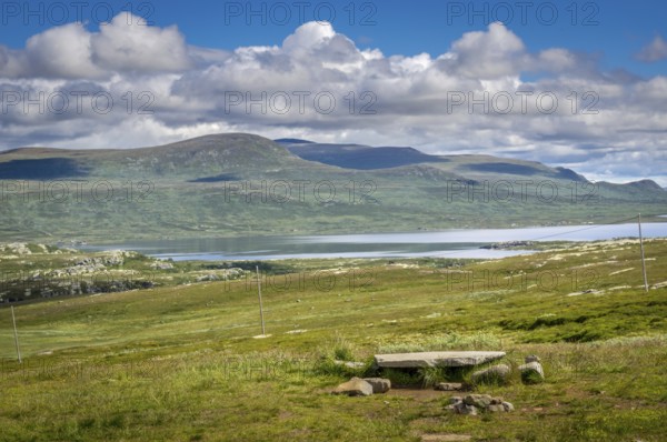 Fascinating natural landscape in Jotunheimen in the summertime in Norway. Great natural landscape