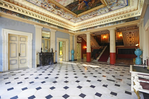 The Achilleion Palace in the Village Gastouri of Corfu build by Empress Elisabeth of Austria (known