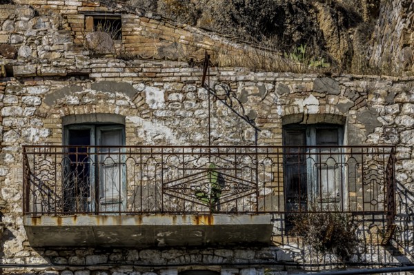 Abandoned ruins of the ghost town of Craco. A city abandoned due to an earthquake in the late 20th