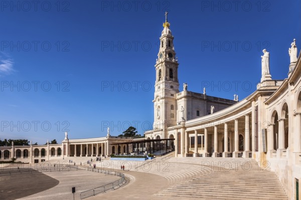 The magnificent cathedral complex and the Church. Portugal, City Fatima - Catholic pilgrimage