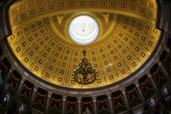 United States Capitol ceiling painting of the (United States Capitol). Shooting Location: