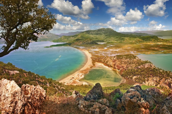 Iztuzu Beach at the mouth of the Dalyan «ay? River delta. Kˆyce?iz-Dalyan Special Environmental