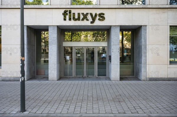 Brussels Old Town, Brussels Capital Region, Belgium, 09 11 2022, Facade of the Fluxys energy