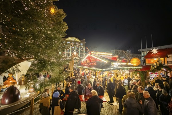 The Dresden Striezelmarkt is a Christmas market in Dresden. It has been held in Advent since 1434,