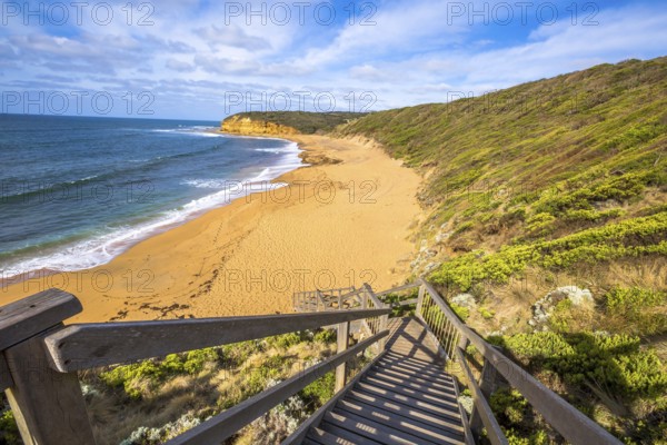 The legendary Bells Beach of the movie Point Break, near Torquay, gateway to the Surf Coast of