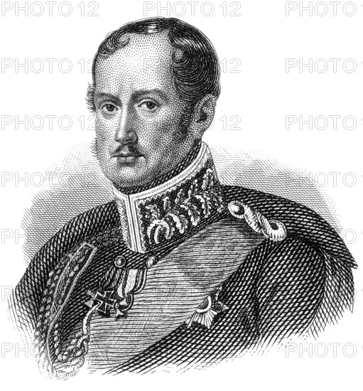 Portrait of Frederick William III or Friedrich Wilhelm III., 1770 - 1840, king of Prussia, Portrait