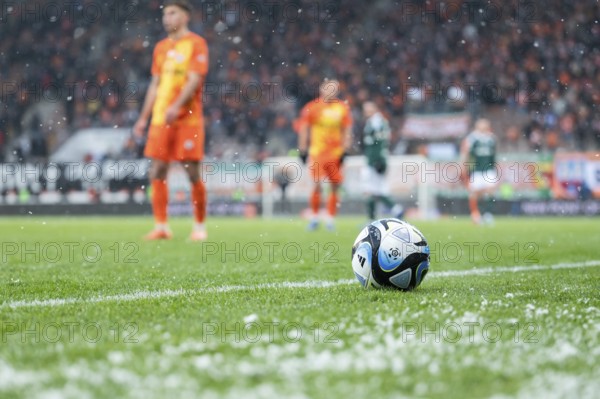LUBIN, POLAND - DECEMBER 3, 2023: Football match Polish PKO Ekstraklasa between KGHM Zaglebie Lubin