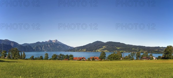 View of Attersee is the largest lake of the Salzkammergut region in the Austrian state of Upper