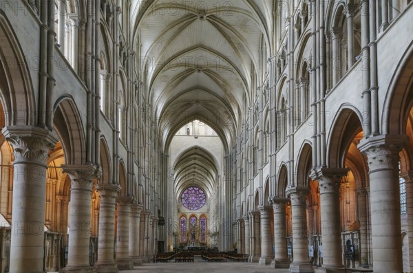 Laon Cathedral is one of the most important examples of the Gothic architecture of the 12th and