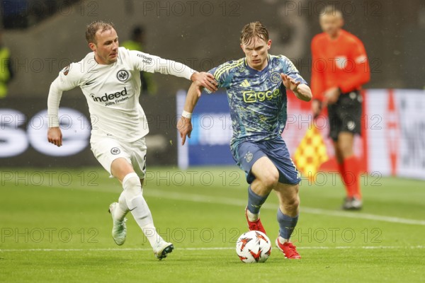 Football, Europa League, Round of 16 second leg, 2024/2025, Eintracht Frankfurt vs. Ajax Amsterdam,