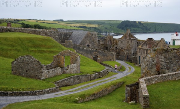 Ruins of ancient castle. Charles fort Kinsale landmark place. Cork county Ireland. Irish castles