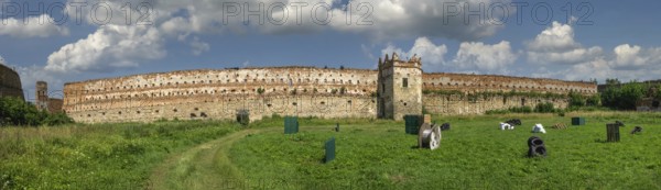 Stare Selo, Ukraine 10.07.2021. Stare Selo Castle ruins in Lviv region of Ukraine on a sunny summer