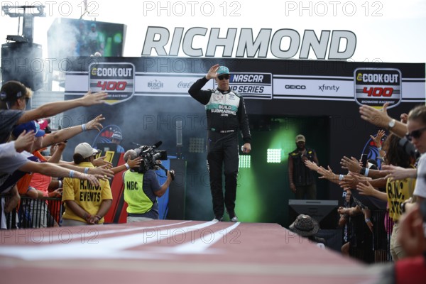 Brad Keselowski gets introduced for the Cook Out 400 in Richmond, VA, USA, Richmond, United States