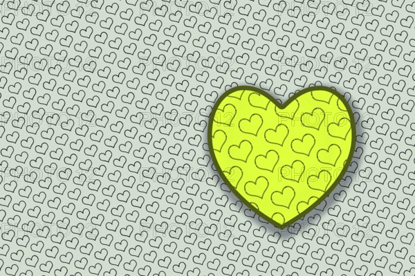 Elegant decorative heart pattern design for fabric, wallpaper, gift paper, banner, cover, poster,