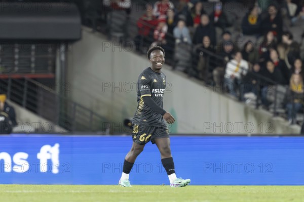 MELBOURNE, AUSTRALIA, MAY 24: Nestory Irankunda of A-League All Stars Men whilst playing against