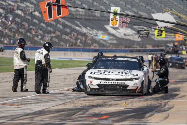 NASCAR Xfinity Series Driver Layne Riggs (11) races for position for the Andy's Frozen Custard 300