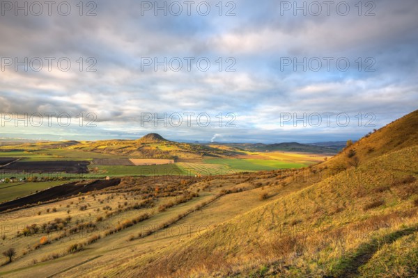 Amazing autumn view from Rana Hill in Central Bohemian Uplands, Czech Republic. Central Bohemian