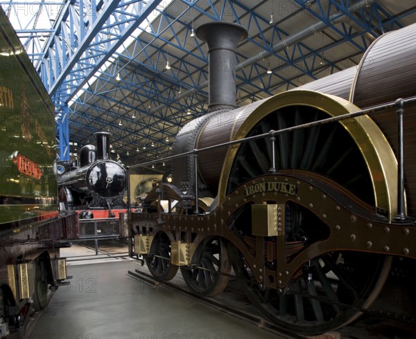 York National Railway Museum. Broad gauge locomotive Iron Duke. The National Railway Museum (NRM)
