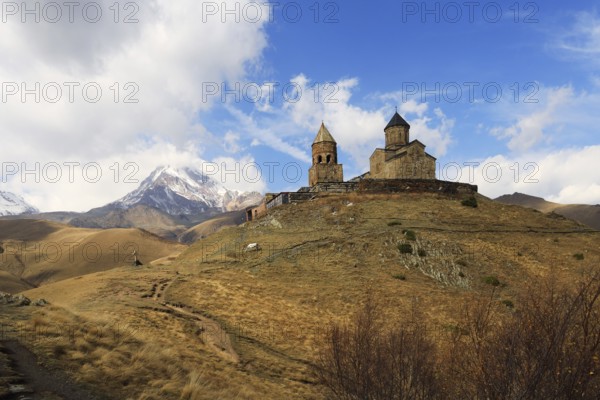 Mtskheta-Mtianeti, cross-domed church Zminda Sameba (Holy Trinity Church, Gergetier Holy Trinity