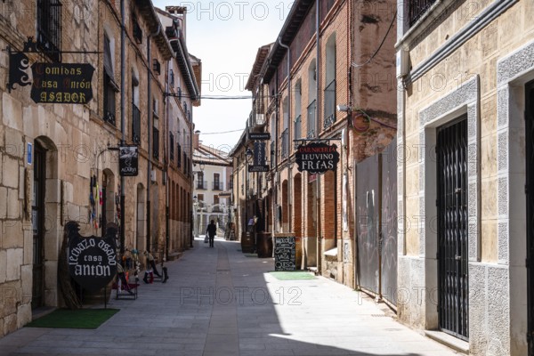 Lerma, Spain, April 16, 2019: Scenic view of the old medieval town of Lerma in Burgos, Castile and