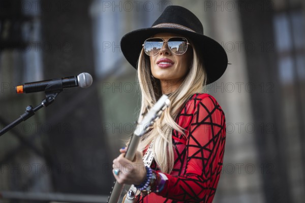 WROCLAW, POLAND - MAY 1, 2025: World Guitar Record concert, 8122 participants played Jimi Hendrix's