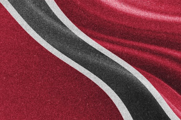 Trinidad and Tobago glitter flag, national flag, glittering flag sparkle background