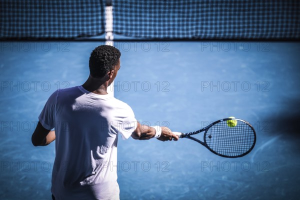 MELBOURNE, AUSTRALIA - JANUARY 10: Giovanni Mpetshi Perricard of France during practice ahead of