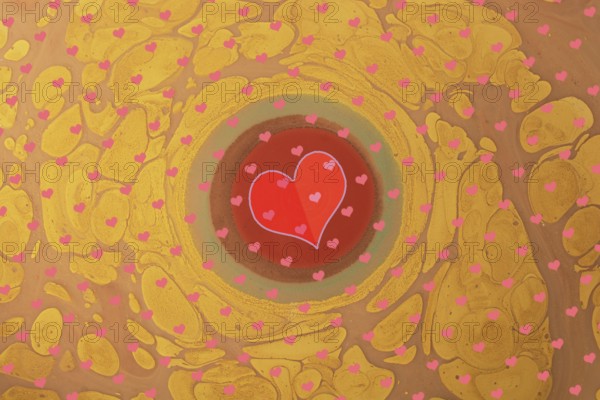 Elegant decorative heart pattern design for fabric, wallpaper, gift paper, banner, cover, poster,
