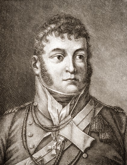 Karl Philipp Fuerst zu Schwarzenberg, 1771 - 1820, an Austrian field marshal and ambassador in