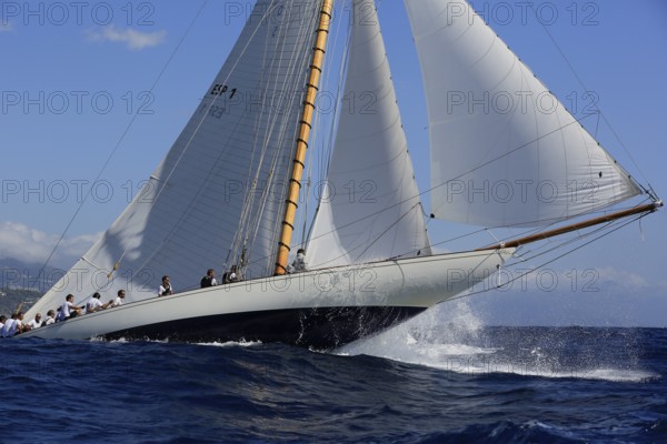 Race Regatta of the last four surviving historic sailing yachts of the 15 metre class during the