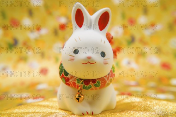 Rabbit year New Year material (New Years card). Shooting Location: Yokohama-city kanagawa