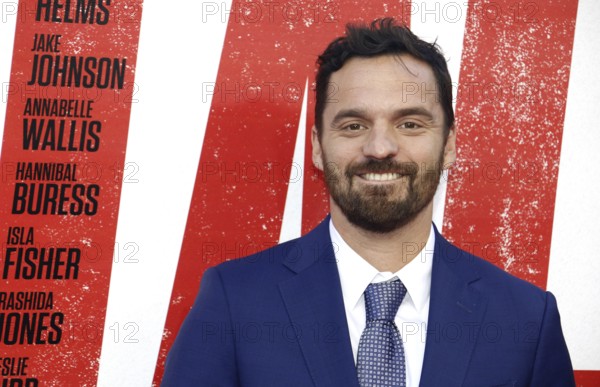 Jake Johnson at the Los Angeles premiere of 'Tag' held at the Regency Village Theatre in Westwood,