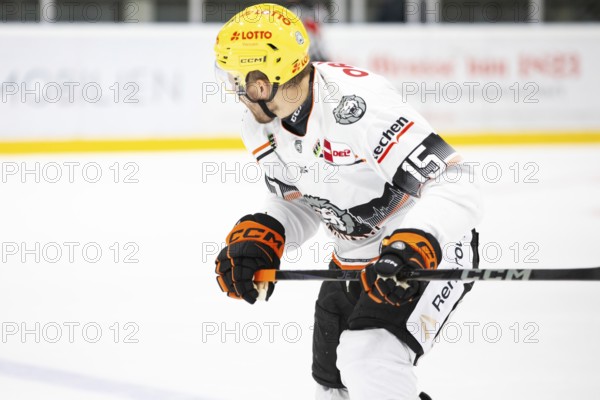 Carter Proft (Löwen Frankfurt, #15), PENNY DEL, Test match Kölner Haie- Löwen Frankfurt on 25.08