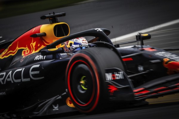 Max Verstappen of the Netherlands drives the Oracle Red Bull Racing RB21 during third practice in