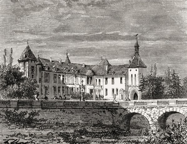 Epoisses castle, château d'Époisses, village d'Époisses, Burgundy, Côte-d'Or, France, former home