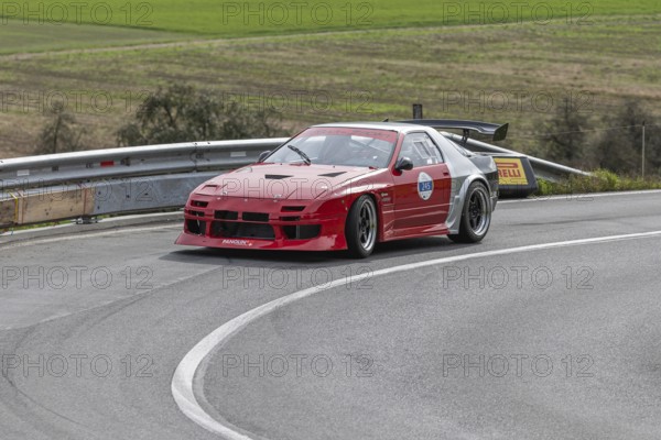 Gehr Markus from Tann in a 1987 Mazda RX7 Torbo, 1300 cc, 540 hp. At the 1st Malters hill climb in