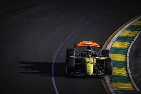 MELBOURNE, AUSTRALIA, MARCH 22: Gabriel Bortoleto of Brazil and Invicta Racing during qualifying at