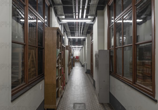 Brussels Capital Region, Belgium, 03 19 2022, Warehouse and archive of the museum of Natural