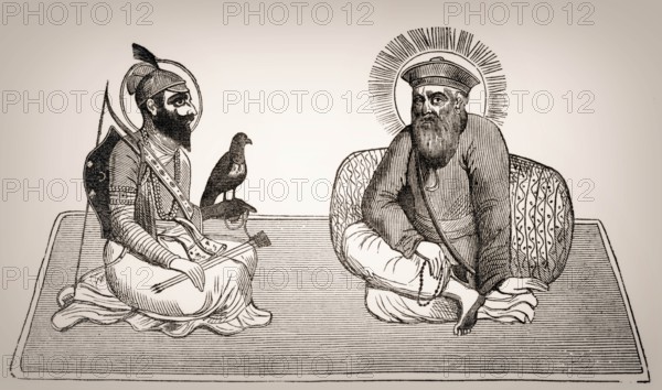 Guru Nanak, together with Guru Gobind Singh, founder of Sikhism