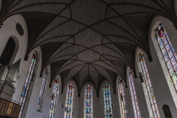 Germany, 23.07.2018: The Gothic interior of St Catherine's Church
