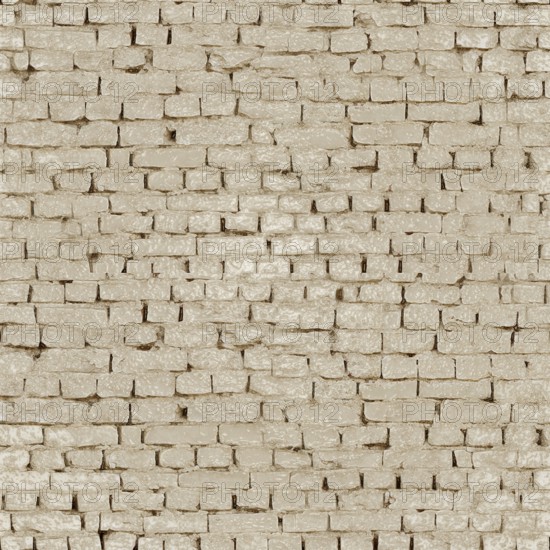 Seamless texture of an old and weathered beige brick wall, perfect for backgrounds and design