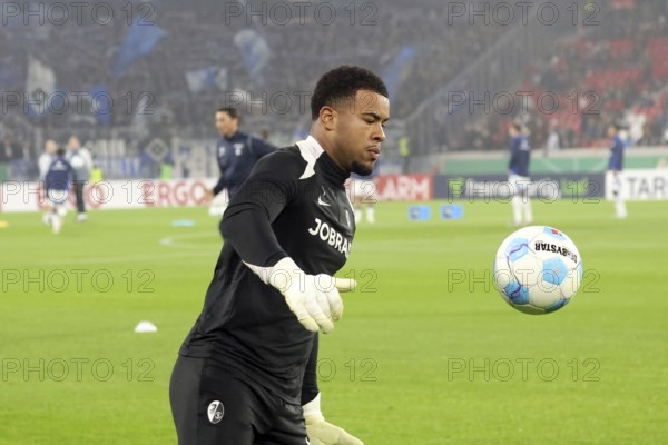 Goalkeeper Noah Atubolu (SC Freiburg) during the match for the DFB Cup 2024-25, 2nd round: SC