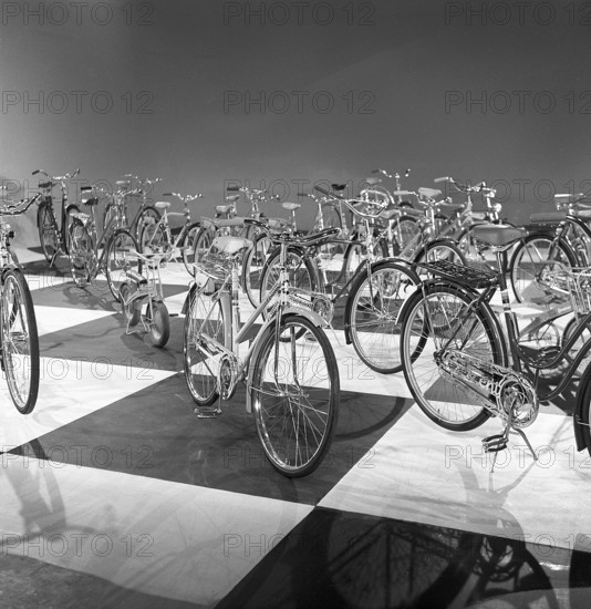 1950s bicycles. Swedish bicycle manufacturer Nymanbolaget built their first bicycles 1888. Here in