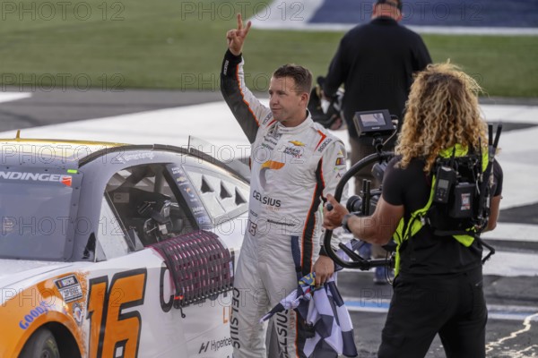 NASCAR Cup Series driver, AJ ALLMENDINGER (16), wins the Bank of Amercia ROVAL 400 at Charlotte